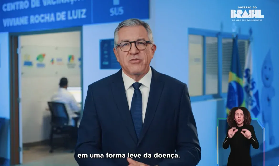 CanalGov/Reprodução Pronunciamento Alexandre Padilha dia D vacinação contra a gripe